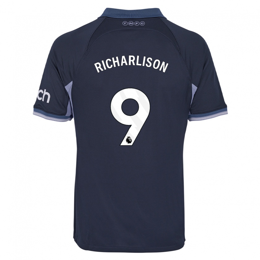 Kandiny Bambino Maglia Richarlison #9 Blu Scuro Kit Gara Away 2023/24 Maglietta