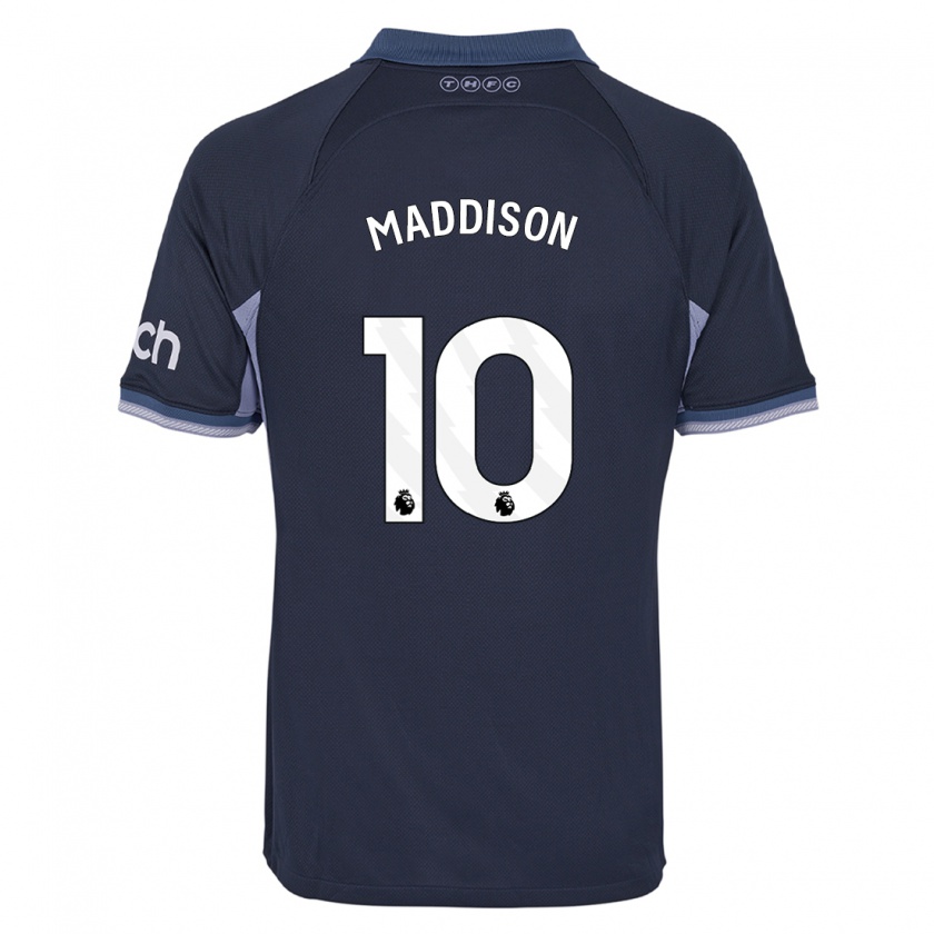 Kandiny Kinderen James Maddison #10 Donkerblauw Uitshirt Uittenue 2023/24 T-Shirt België