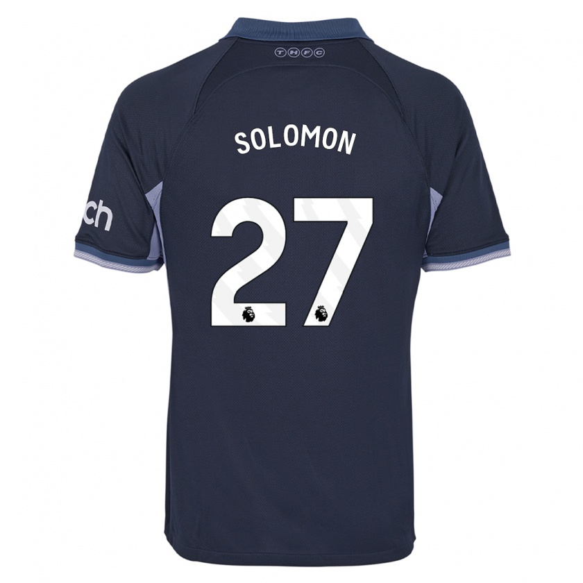 Kandiny Bambino Maglia Manor Solomon #27 Blu Scuro Kit Gara Away 2023/24 Maglietta