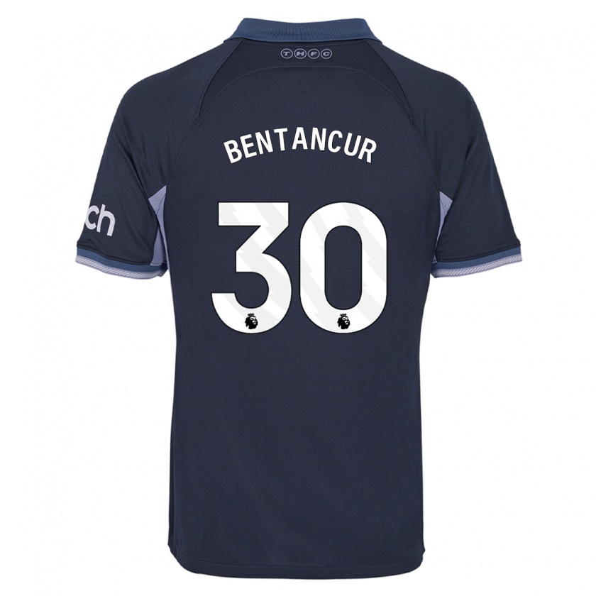 Kandiny Kinder Rodrigo Bentancur #30 Dunkelblau Auswärtstrikot Trikot 2023/24 T-Shirt Österreich