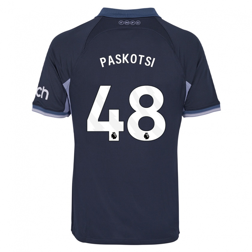 Kandiny Kinder Maksim Paskotsi #48 Dunkelblau Auswärtstrikot Trikot 2023/24 T-Shirt Österreich