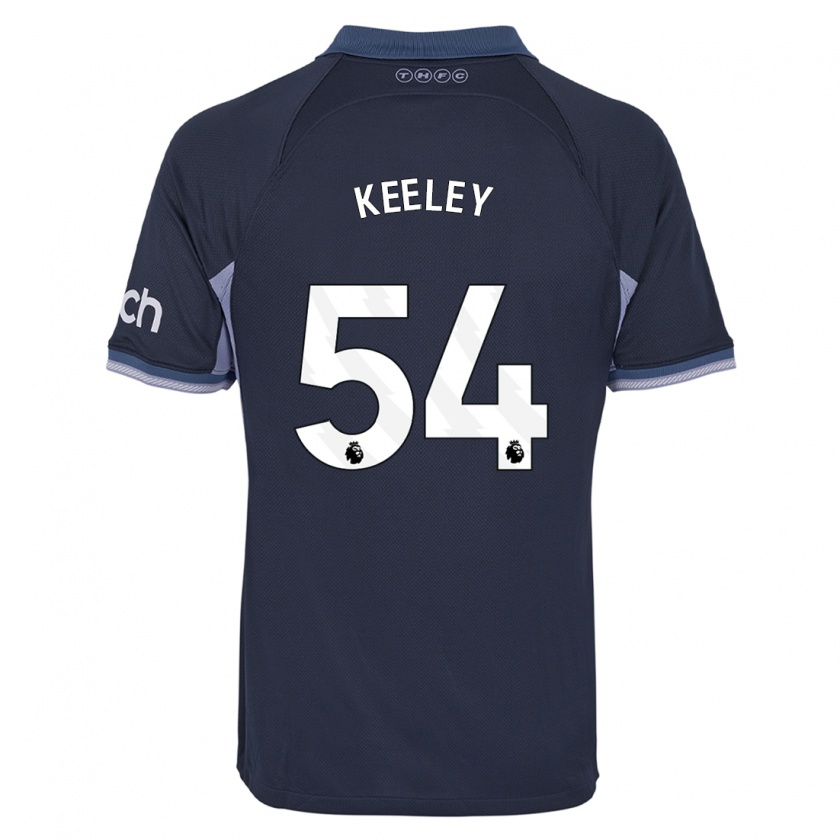 Kandiny Bambino Maglia Josh Keeley #54 Blu Scuro Kit Gara Away 2023/24 Maglietta