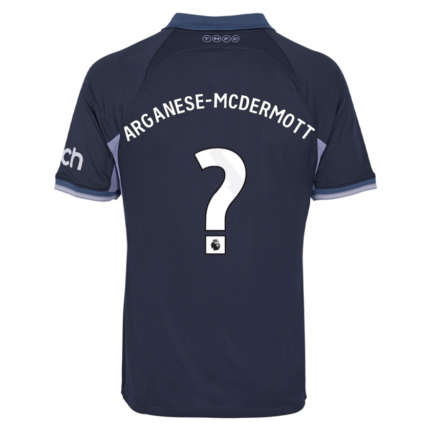 Kandiny Kinderen Pele Arganese-Mcdermott #0 Donkerblauw Uitshirt Uittenue 2023/24 T-Shirt België