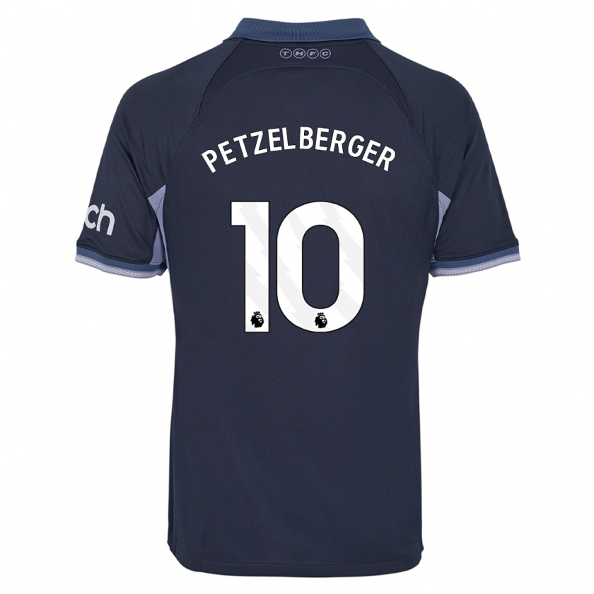 Kandiny Bambino Maglia Ramona Petzelberger #10 Blu Scuro Kit Gara Away 2023/24 Maglietta