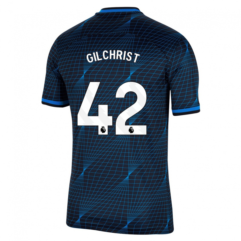 Kandiny Kinderen Alfie Gilchrist #42 Donkerblauw Uitshirt Uittenue 2023/24 T-Shirt België