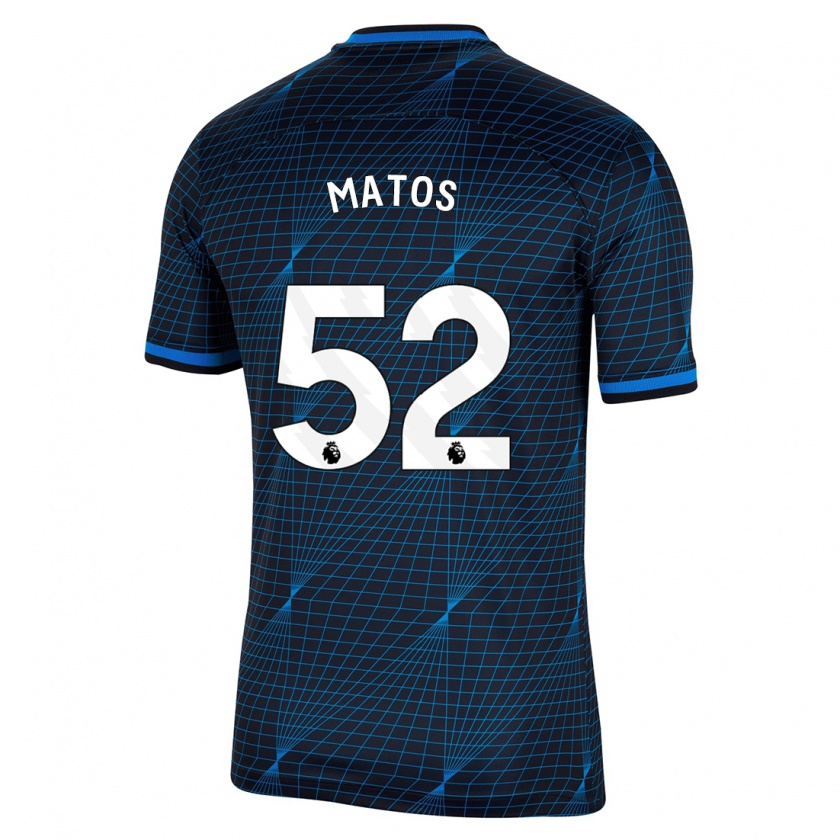 Kandiny Bambino Maglia Alex Matos #52 Blu Scuro Kit Gara Away 2023/24 Maglietta