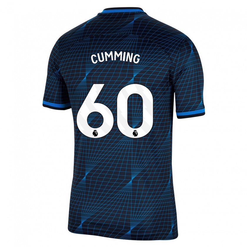 Kandiny Kinderen Jamie Cumming #60 Donkerblauw Uitshirt Uittenue 2023/24 T-Shirt België