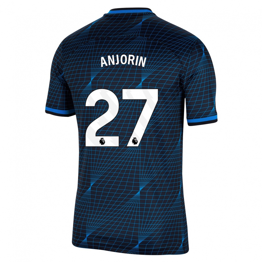 Kandiny Bambino Maglia Tino Anjorin #27 Blu Scuro Kit Gara Away 2023/24 Maglietta