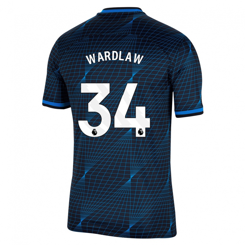 Kandiny Bambino Maglia Charlotte Wardlaw #34 Blu Scuro Kit Gara Away 2023/24 Maglietta