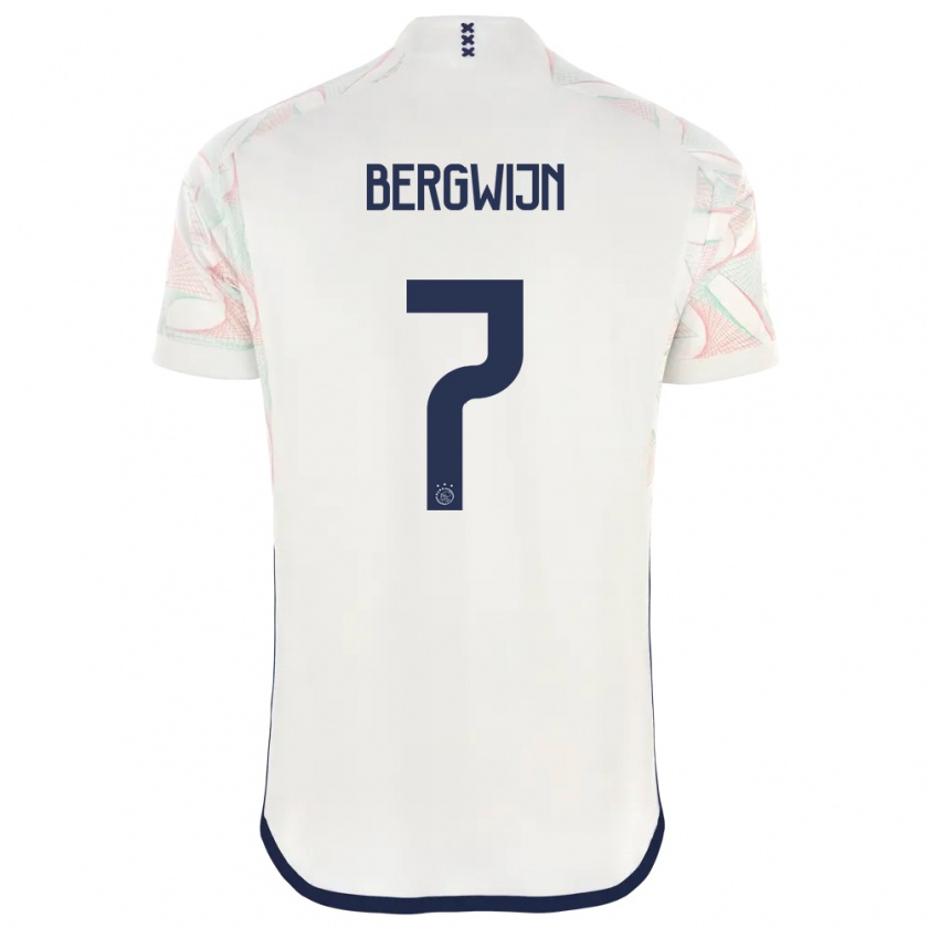 Kandiny Bambino Maglia Steven Bergwijn #7 Bianco Kit Gara Away 2023/24 Maglietta