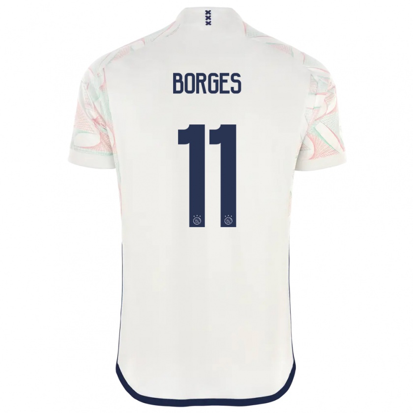 Kandiny Bambino Maglia Carlos Forbs #11 Bianco Kit Gara Away 2023/24 Maglietta