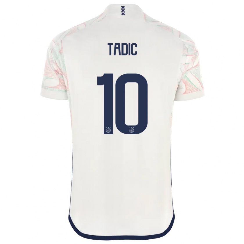 Kandiny Kinder Dusan Tadic #10 Weiß Auswärtstrikot Trikot 2023/24 T-Shirt Österreich