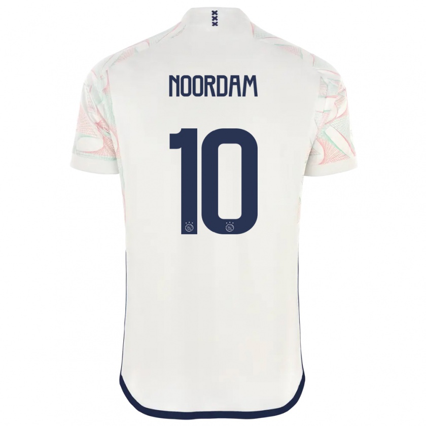 Kandiny Kinder Nadine Noordam #10 Weiß Auswärtstrikot Trikot 2023/24 T-Shirt Österreich