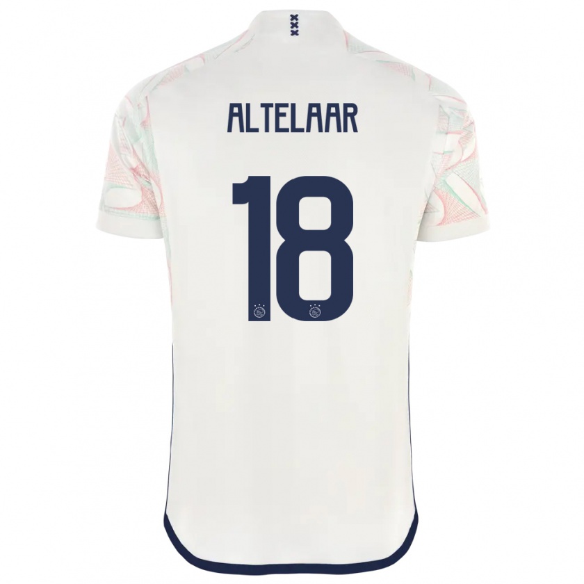 Kandiny Kinderen Jamie Altelaar #18 Wit Uitshirt Uittenue 2023/24 T-Shirt België