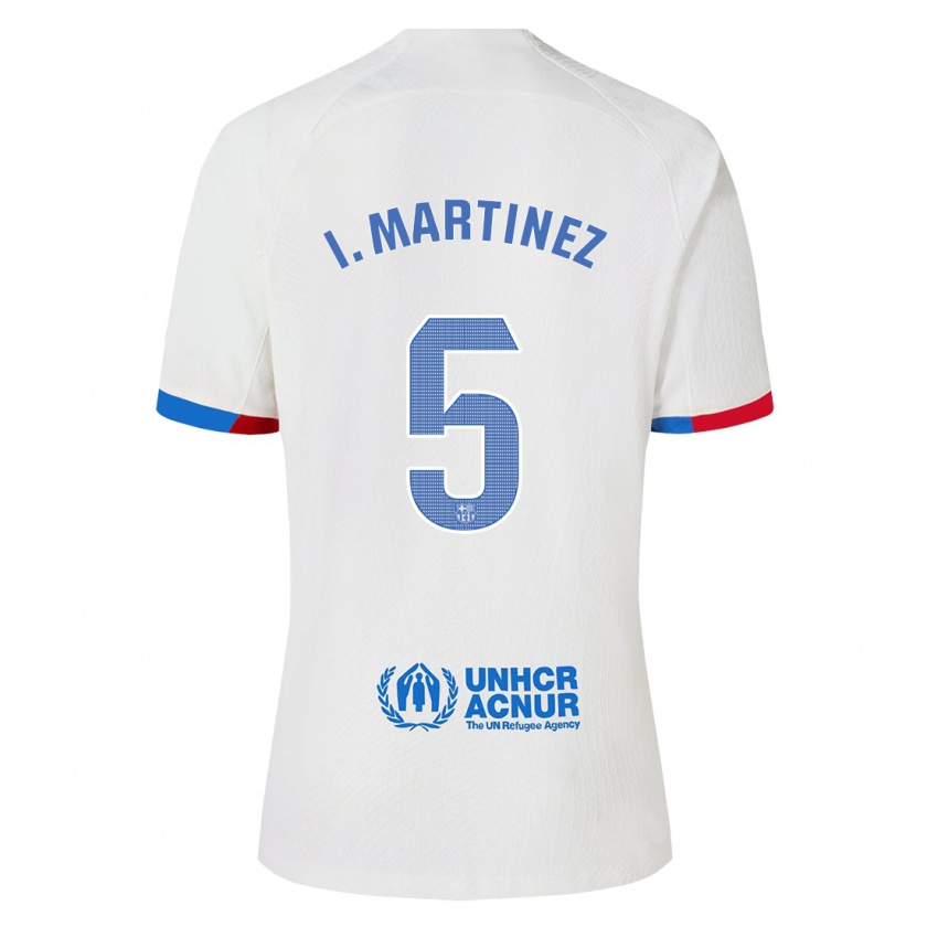 Kandiny Niño Camiseta Iñigo Martínez #5 Blanco 2ª Equipación 2023/24 La Camisa