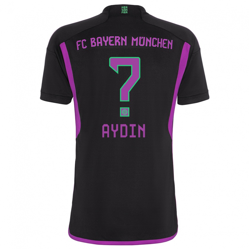 Kandiny Bambino Maglia Eyüp Aydin #0 Nero Kit Gara Away 2023/24 Maglietta