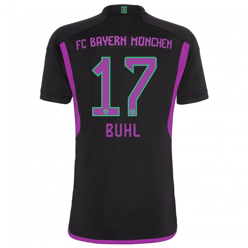 Kandiny Kinderen Klara Buhl #17 Zwart Uitshirt Uittenue 2023/24 T-Shirt België