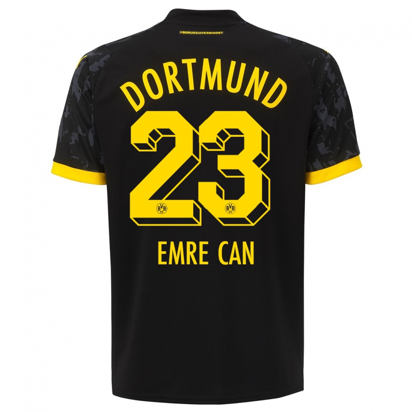 Kandiny Kinderen Emre Can #23 Zwart Uitshirt Uittenue 2023/24 T-Shirt België