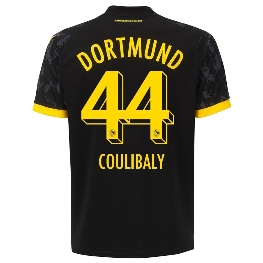 Kandiny Niño Camiseta Soumaila Coulibaly #44 Negro 2ª Equipación 2023/24 La Camisa