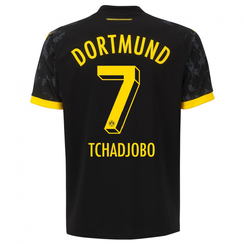 Kandiny Bambino Maglia Dia Tchadjobo #7 Nero Kit Gara Away 2023/24 Maglietta