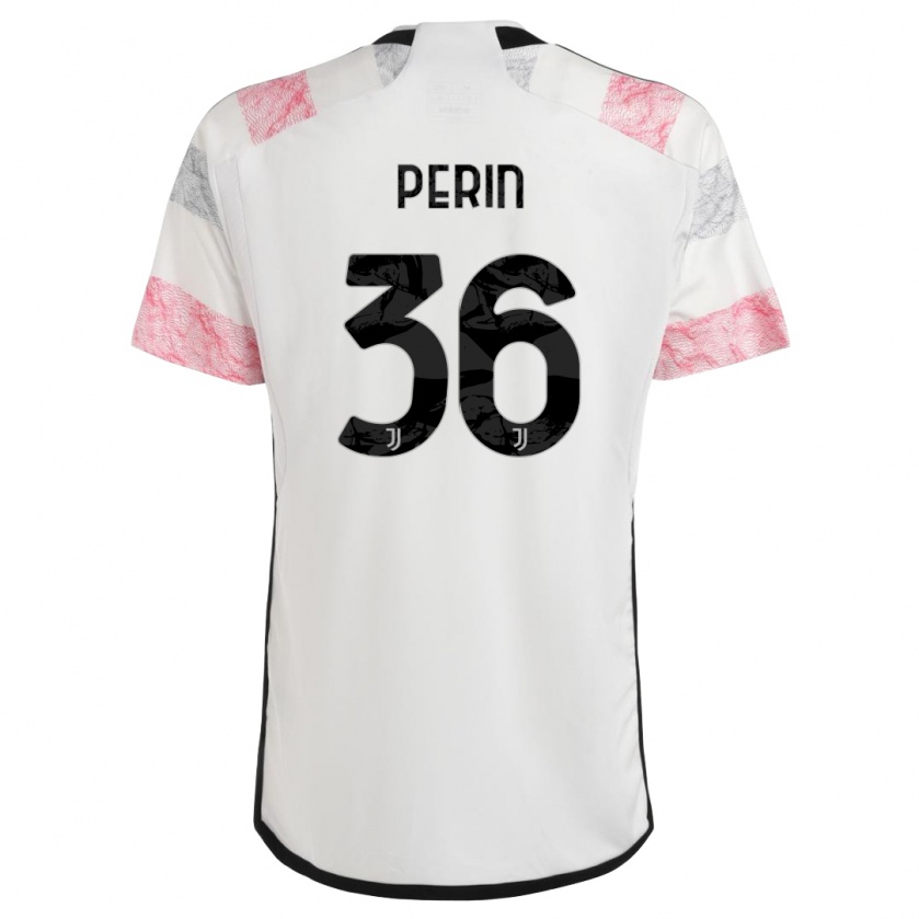 Kandiny Kinderen Mattia Perin #36 Wit Roze Uitshirt Uittenue 2023/24 T-Shirt België