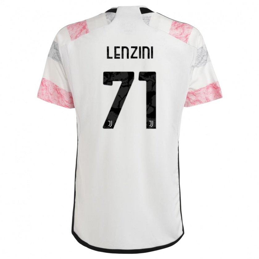 Kandiny Kinderen Martina Lenzini #71 Wit Roze Uitshirt Uittenue 2023/24 T-Shirt België