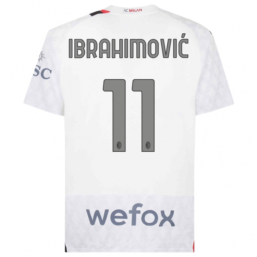 Kandiny Kinder Zlatan Ibrahimovic #11 Weiß Auswärtstrikot Trikot 2023/24 T-Shirt Österreich