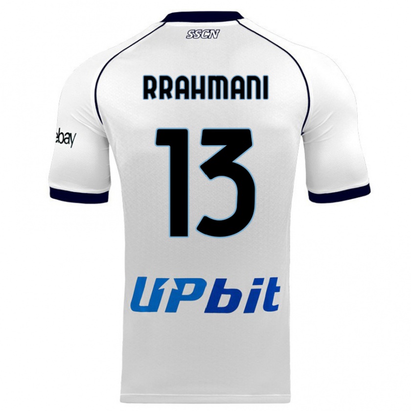 Kandiny Bambino Maglia Amir Rrahmani #13 Bianco Kit Gara Away 2023/24 Maglietta