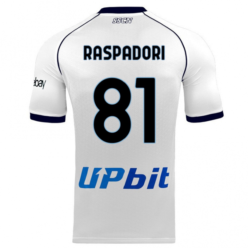 Kandiny Kinder Giacomo Raspadori #81 Weiß Auswärtstrikot Trikot 2023/24 T-Shirt Österreich