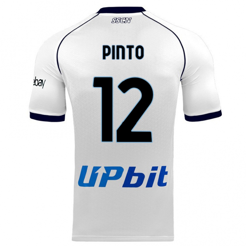 Kandiny Kinderen Ciro Pinto #12 Wit Uitshirt Uittenue 2023/24 T-Shirt België