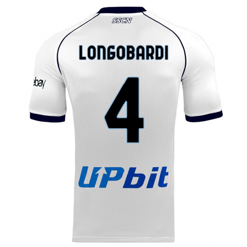 Kandiny Kinder Salvatore Longobardi #4 Weiß Auswärtstrikot Trikot 2023/24 T-Shirt Österreich