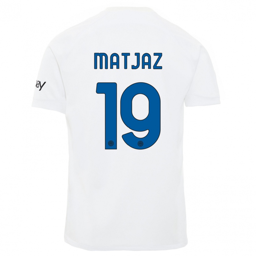 Kandiny Niño Camiseta Samo Matjaz #19 Blanco 2ª Equipación 2023/24 La Camisa