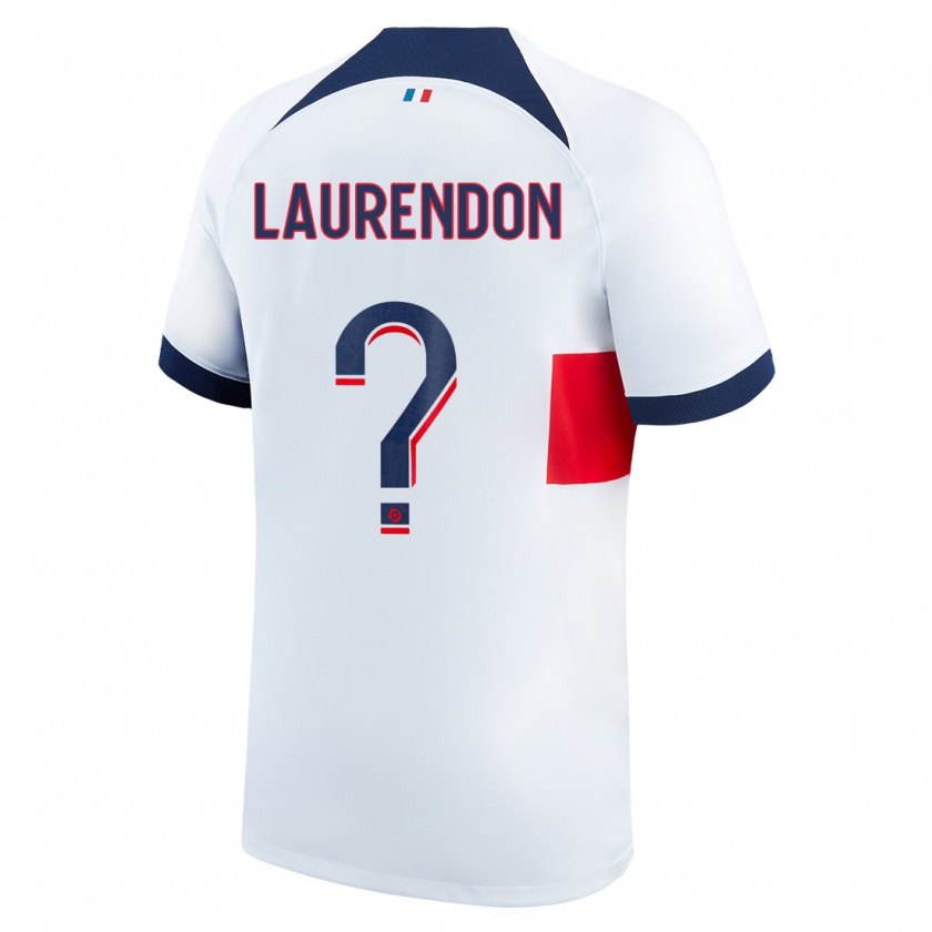 Kandiny Niño Camiseta Bilal Laurendon #0 Blanco 2ª Equipación 2023/24 La Camisa México