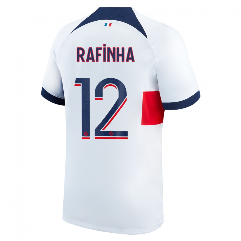 Kandiny Kinderen Rafinha #12 Wit Uitshirt Uittenue 2023/24 T-Shirt België