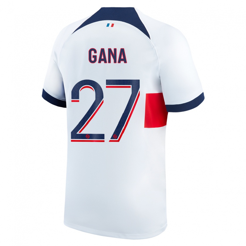 Kandiny Kinder Idrissa Gana Gueye #27 Weiß Auswärtstrikot Trikot 2023/24 T-Shirt Österreich