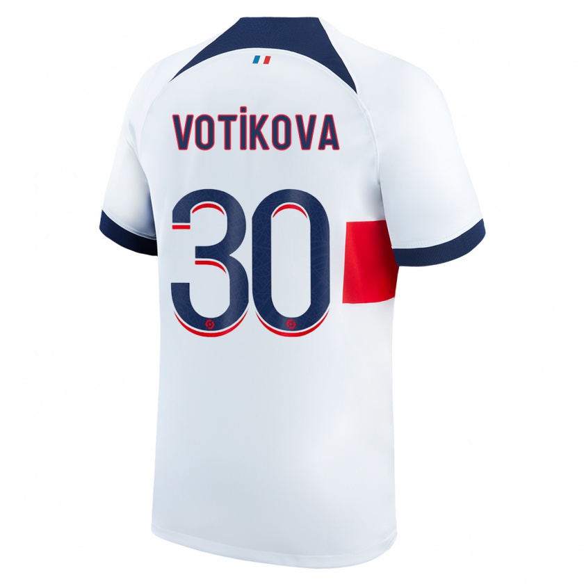 Kandiny Niño Camiseta Barbora Votikova #30 Blanco 2ª Equipación 2023/24 La Camisa México