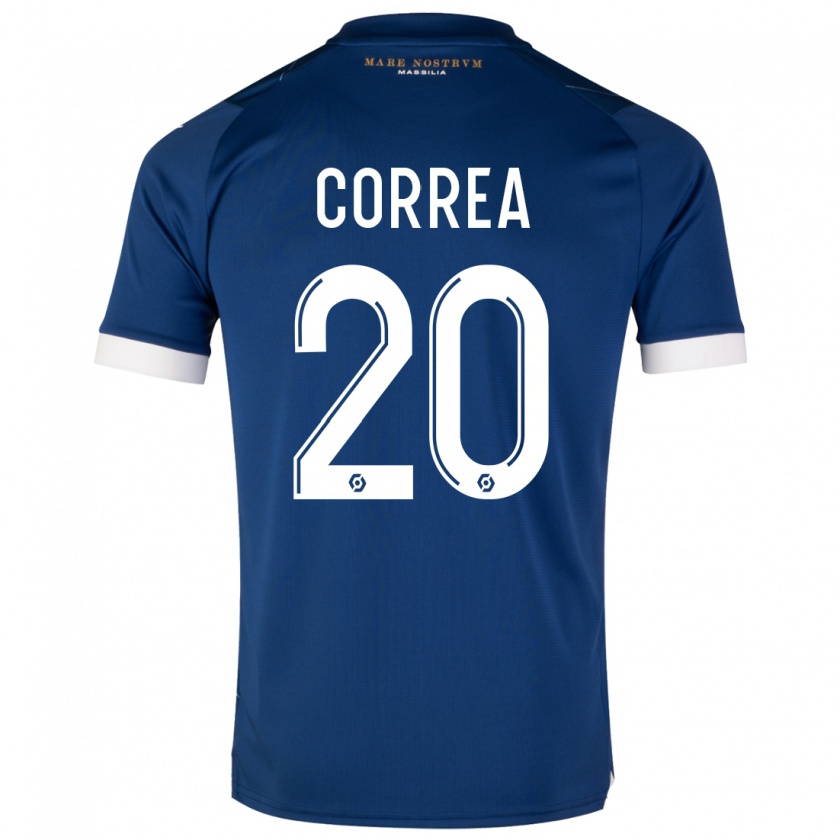 Kandiny Bambino Maglia Joaquín Correa #20 Blu Scuro Kit Gara Away 2023/24 Maglietta