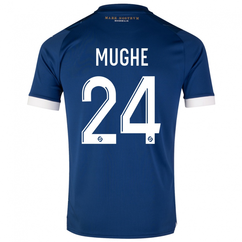 Kandiny Bambino Maglia François Mughe #24 Blu Scuro Kit Gara Away 2023/24 Maglietta