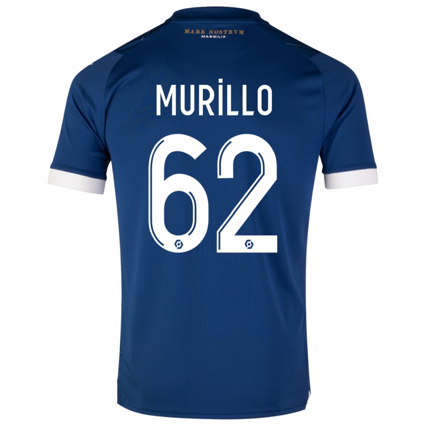 Kandiny Kinderen Amir Murillo #62 Donkerblauw Uitshirt Uittenue 2023/24 T-Shirt België