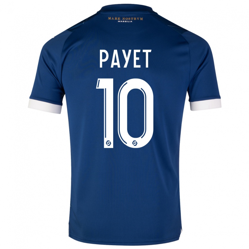 Kandiny Kinder Dimitri Payet #10 Dunkelblau Auswärtstrikot Trikot 2023/24 T-Shirt Österreich