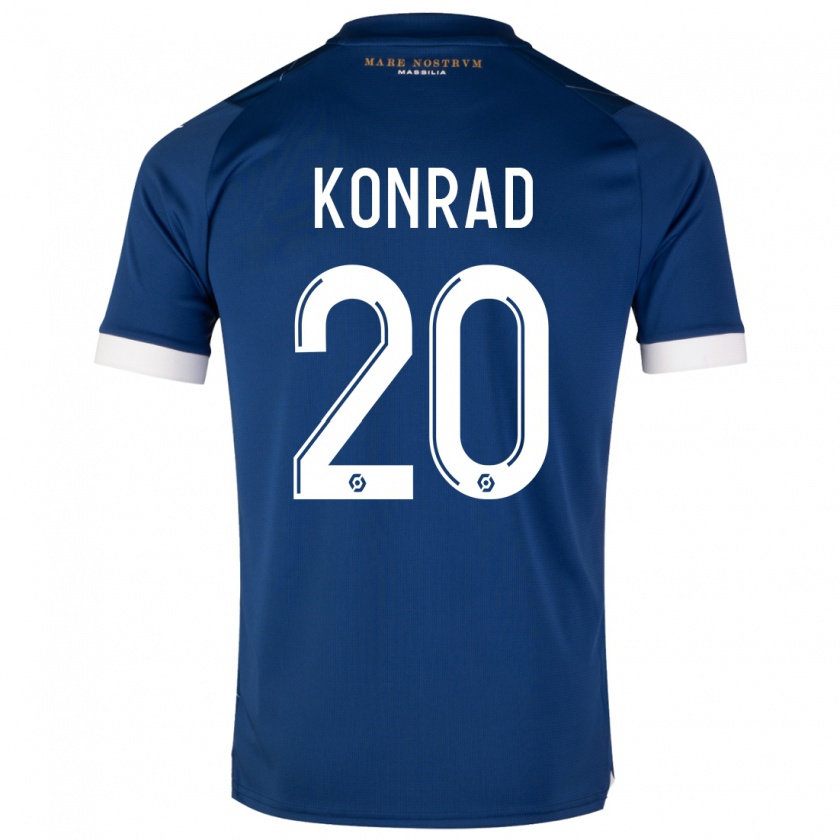 Kandiny Bambino Maglia Konrad De La Fuente #20 Blu Scuro Kit Gara Away 2023/24 Maglietta