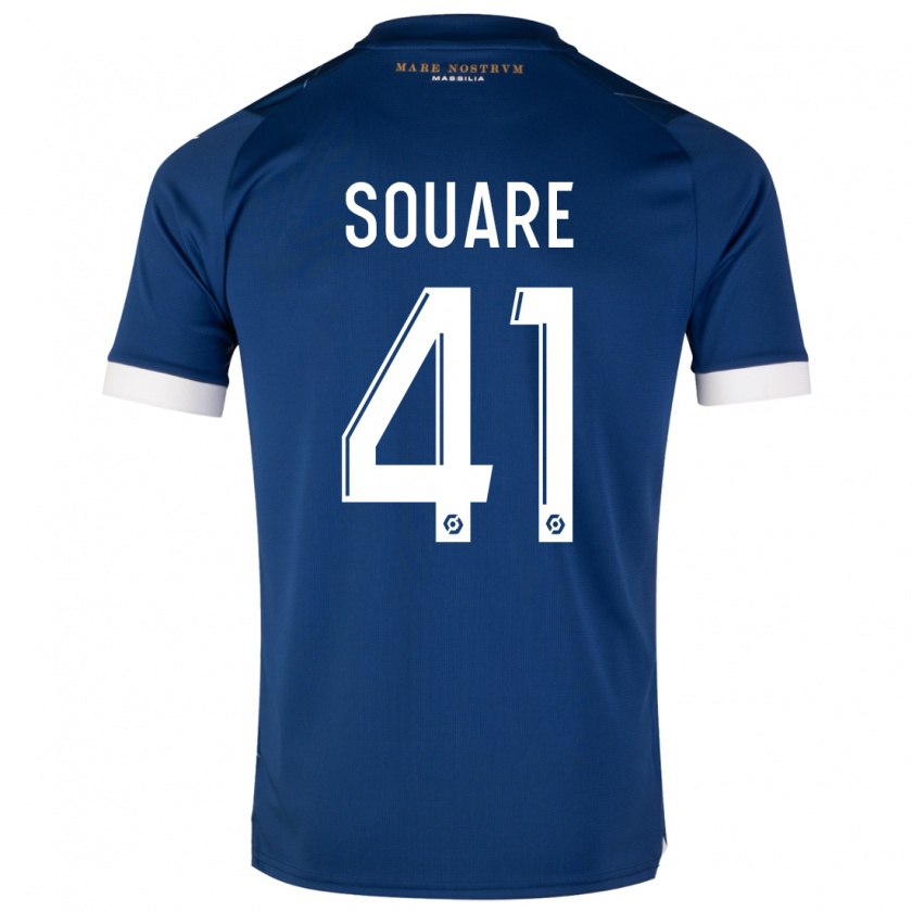 Kandiny Kinderen Cheick Souare #41 Donkerblauw Uitshirt Uittenue 2023/24 T-Shirt België