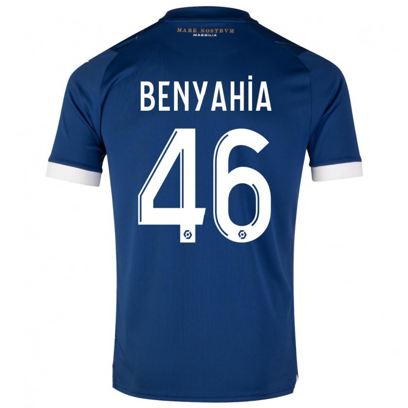 Kandiny Kinder Aylan Benyahia-Tani #46 Dunkelblau Auswärtstrikot Trikot 2023/24 T-Shirt Österreich