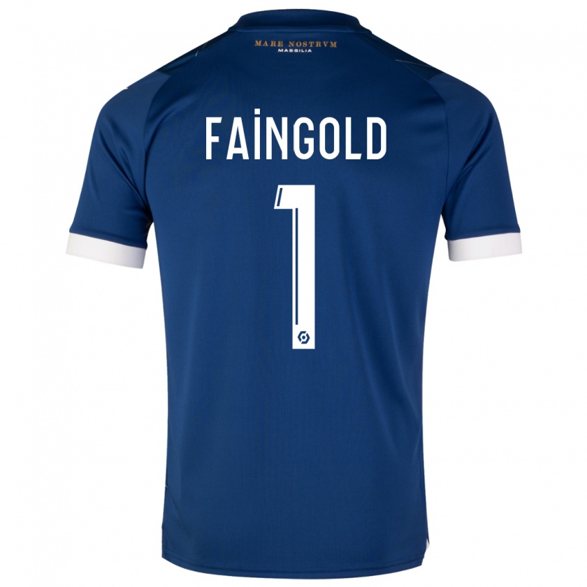 Kandiny Bambino Maglia Abbie Faingold #1 Blu Scuro Kit Gara Away 2023/24 Maglietta