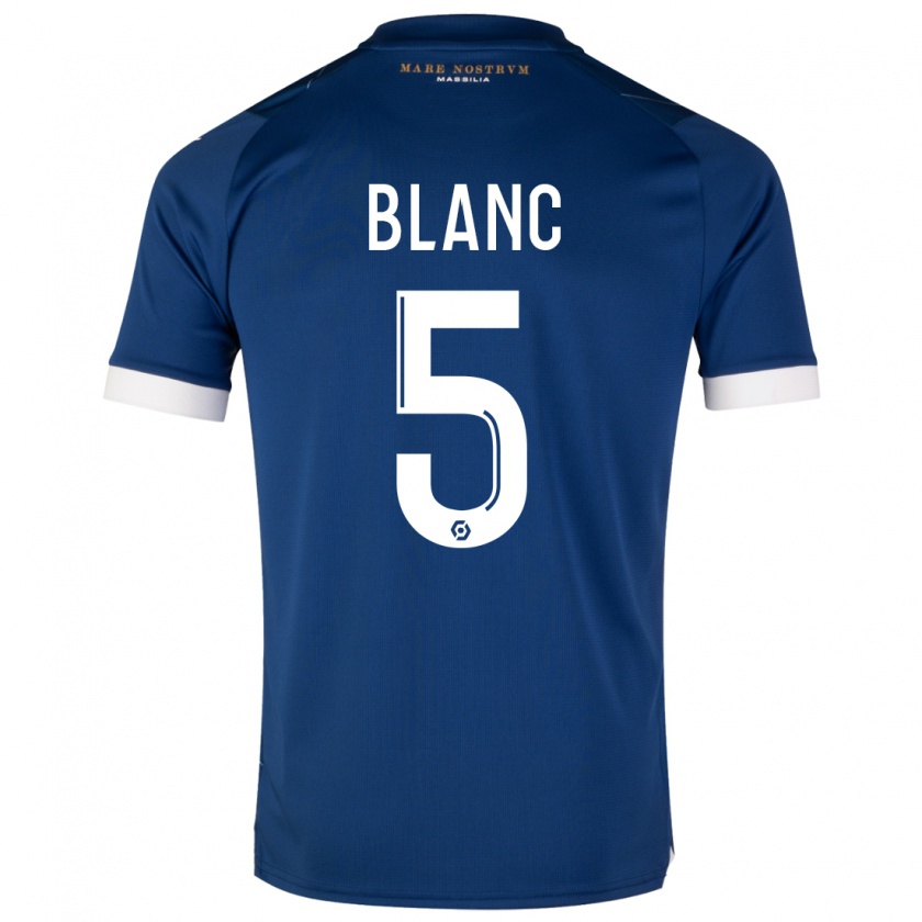 Kandiny Bambino Maglia Amandine Blanc #5 Blu Scuro Kit Gara Away 2023/24 Maglietta