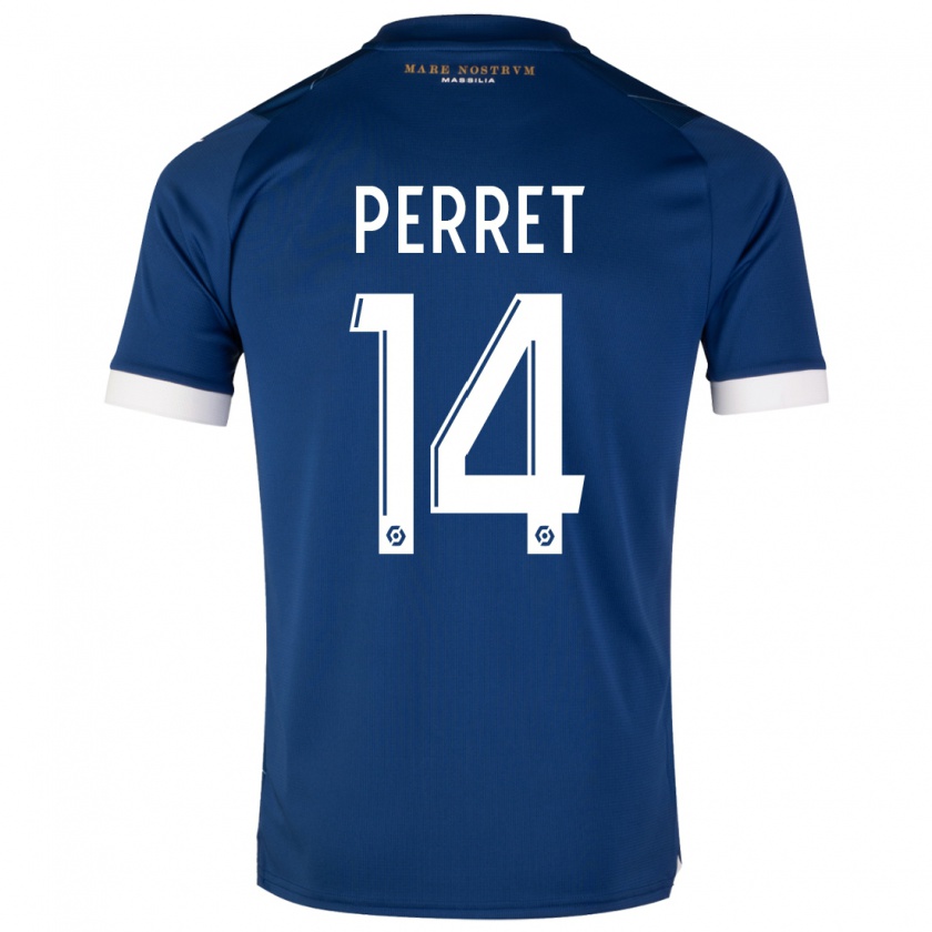 Kandiny Kinderen Jenny Perret #14 Donkerblauw Uitshirt Uittenue 2023/24 T-Shirt België