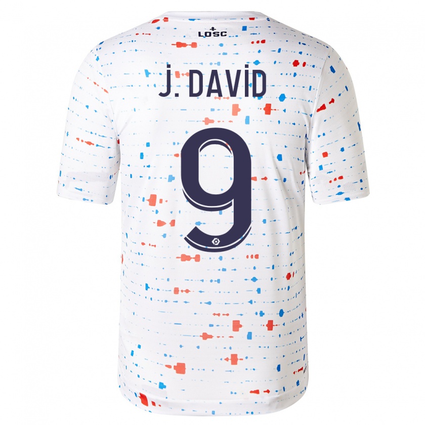 Kandiny Niño Camiseta Jonathan David #9 Blanco 2ª Equipación 2023/24 La Camisa