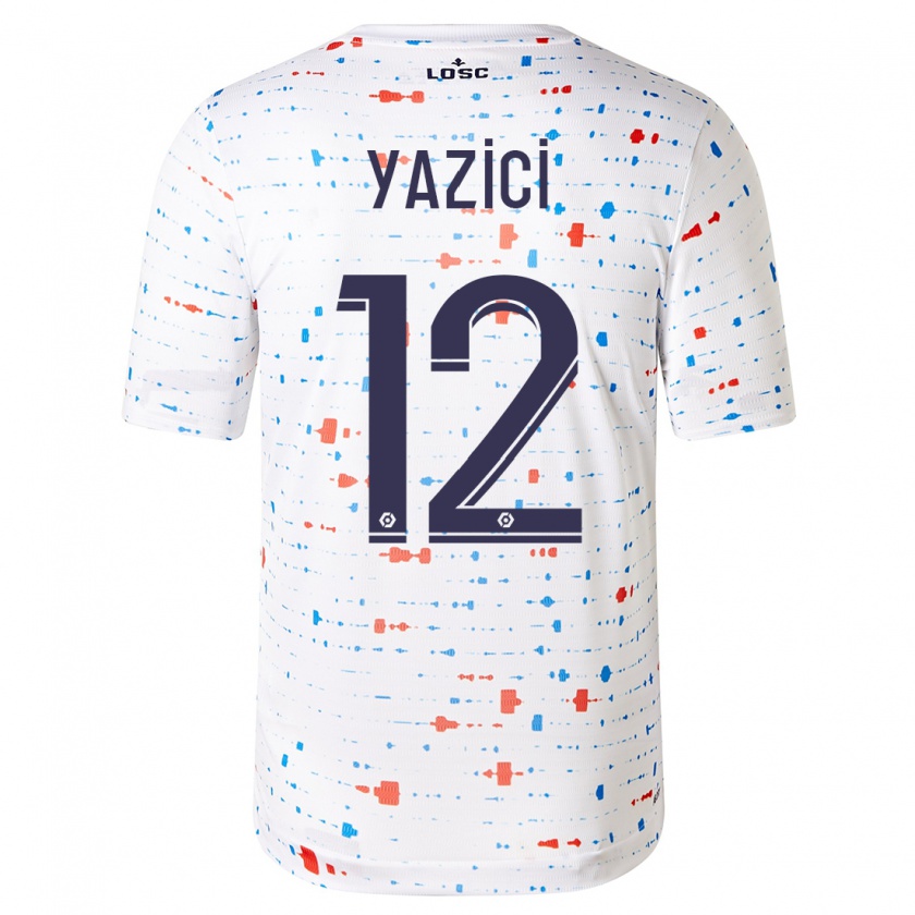 Kandiny Bambino Maglia Yusuf Yazici #12 Bianco Kit Gara Away 2023/24 Maglietta