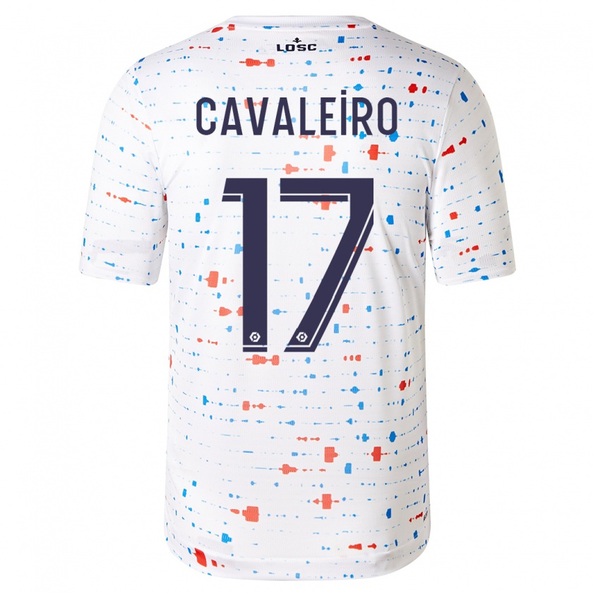 Kandiny Niño Camiseta Ivan Cavaleiro #17 Blanco 2ª Equipación 2023/24 La Camisa