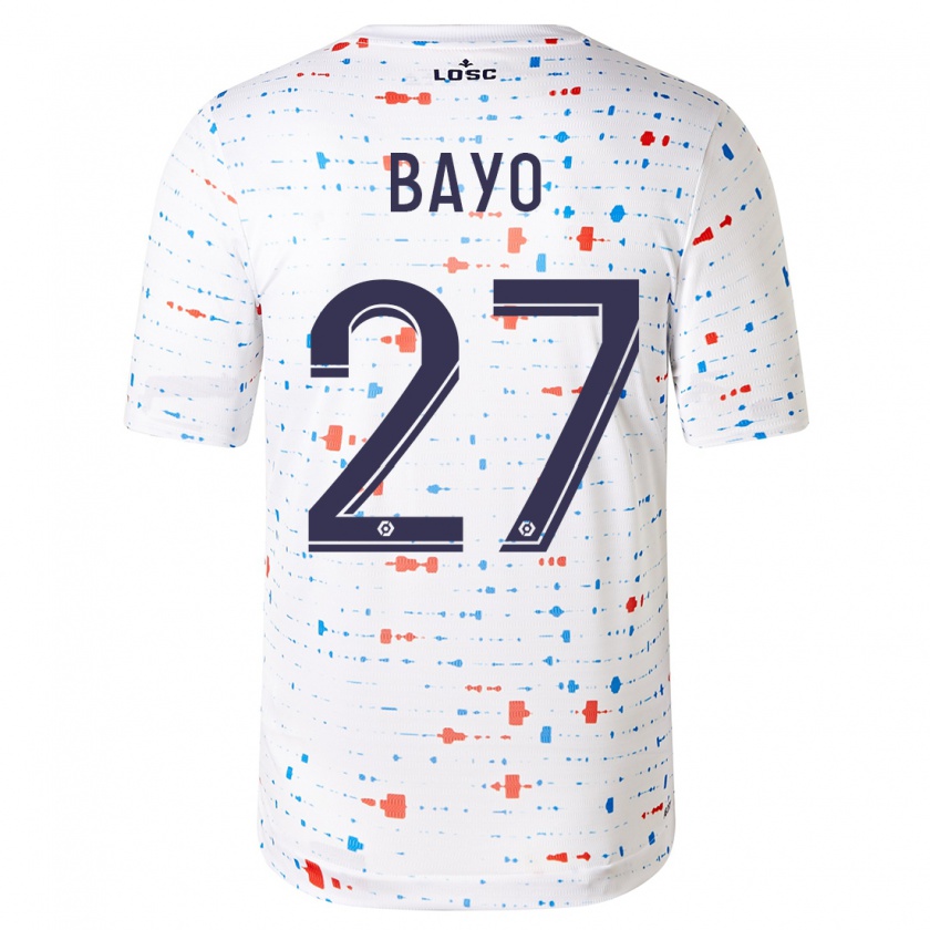 Kandiny Kinderen Mohamed Bayo #27 Wit Uitshirt Uittenue 2023/24 T-Shirt België